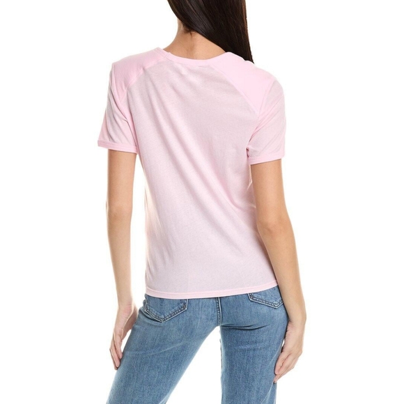 CHRLDR Franny Shoulder Pad Tee Short Sleeve T-Shirt Candy Pink - Picture 2 of 16